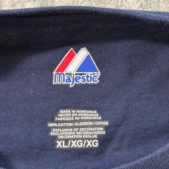 Tampa Bay Rays T-Shirt Mens XL Blue Cotton Graphic Am League MLB Merch Unisex‎ - Picture 3 of 8